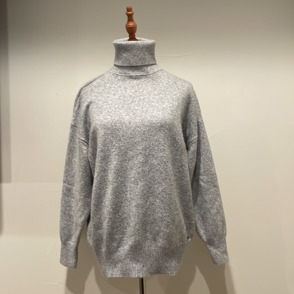 Calvin Klein turtleneck sweater. Light gray. New without tags.